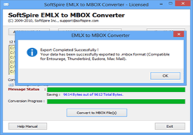 EMLX to EML conversion complete
