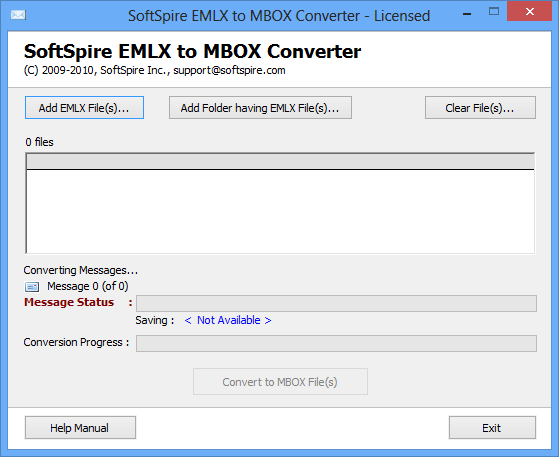 Software4help EMLX to MBOX Converter screenshot