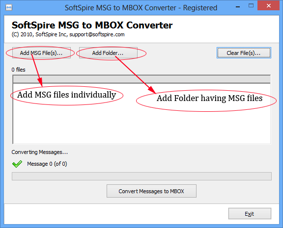 Windows 7 MSG to MBOX Converter 1.8.1 full