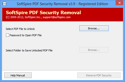 Software4Help PDF Security Removal 4.0.1