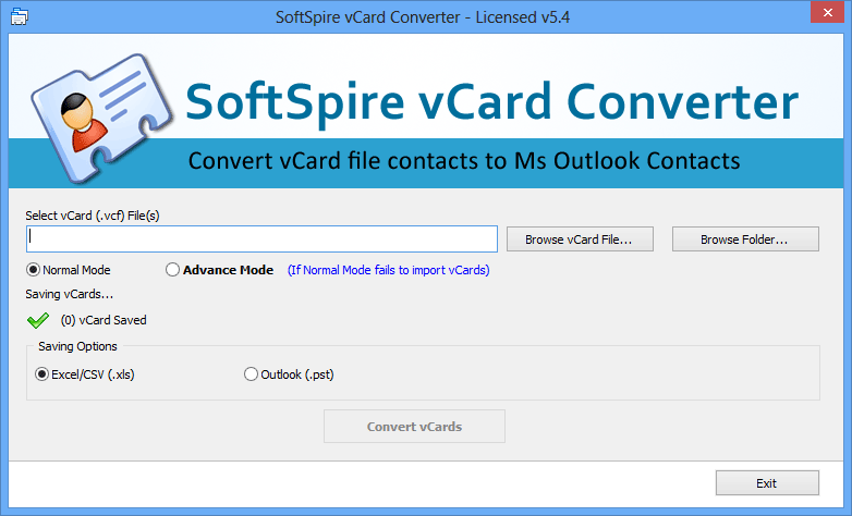 vCard files Converter