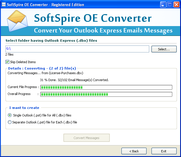 Click to view Software4Help DBX to PST Converter 2.0 screenshot