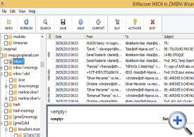 Select MBOX files for conversion into Zimbra