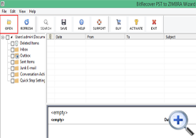 load PST files for conversion into Zimbra